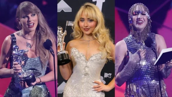 Winners from the 2024 MTV VMAs with their awards